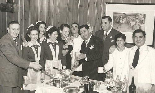  Joe Maciel Sr. with his team making his famous recipe “Maciel’s Chicken”. - Photo courtesy Union Station