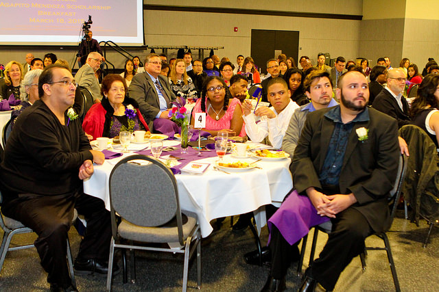 The Mendoza family attends the breakfast. Photo by Michael Alvarado