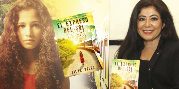 Pilar Velez presenta su libro El Expreso del Sol que habla sobre la vulnerabilidad de la mujer y los ninos en tiempo de violencia. 